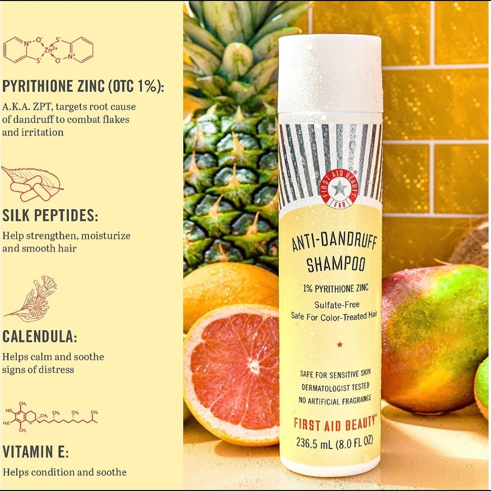 First Aid Beauty Shampoo and Scalp Serum